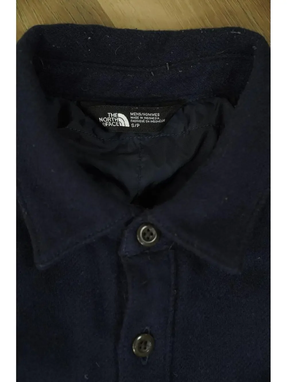 The North Face Men's‎ Navy Button-Up Shirt Jacket Small Shacket - Gorpcore